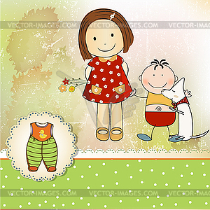 Happy kids - vector clipart