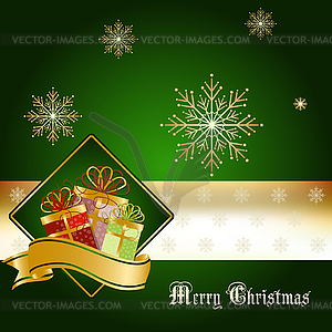 Christmas greetings card - vector clipart