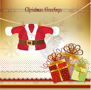 Christmas greetings card - vector clipart