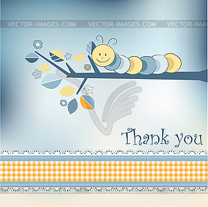 Thank you card - vector clip art