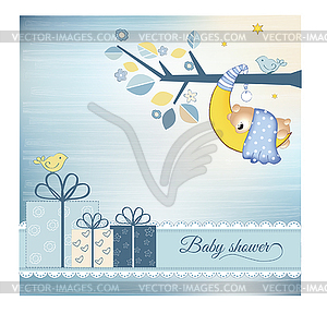 Baby shower announcement - vector image