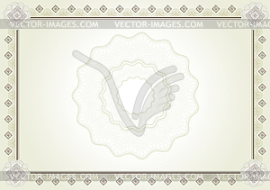 Diploma certificate - vector clipart