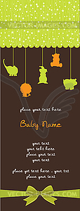 Baby shower card - vector clipart / vector image