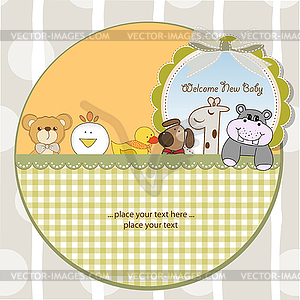 Baby shower announcement - vector clip art