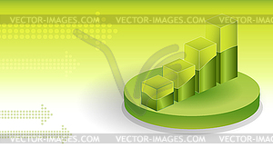 Financial Graphs Background - vector clip art