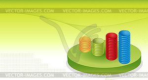 Financial Graphs Background - vector clipart