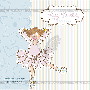 Birthday Greeting Card - color vector clipart