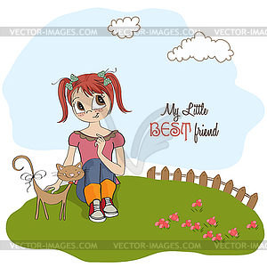 Best friends - vector image