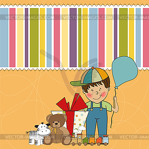 Birthday greeting card - vector clipart