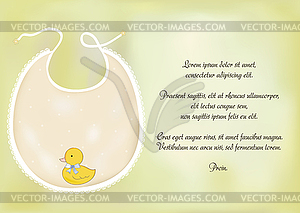 Baby announcement card - vector image