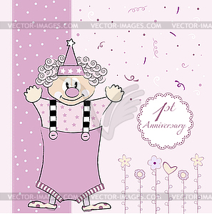 First birthday - vector clipart