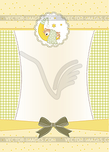 Baby shower card - vector clipart