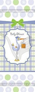 Baby shower card - vector EPS clipart