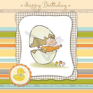 Baby shower card - vector clipart