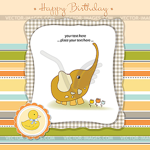 Happy birthday card - vector image