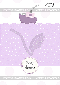 Baby shower invitation - vector clip art