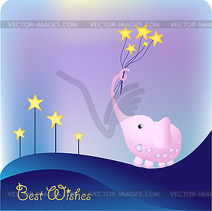 Best wishes - vector clip art