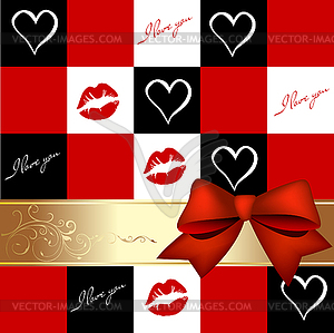 Romantic greeting card - vector EPS clipart