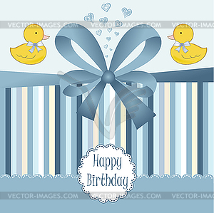Birthday card - vector clip art