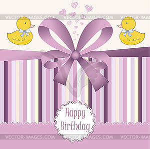 Birthday card - vector image