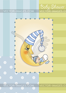 Baby shower card - vector image