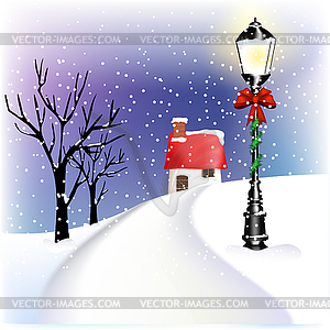 Christmas lantern - vector clipart