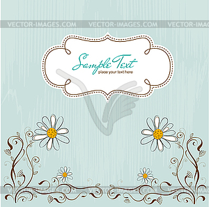 Pattern background with flowers - vector image