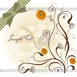 Pattern background with flowers - vector image