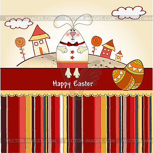 Easter bunny - vector image