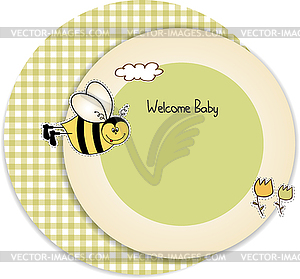 Baby shower invitation - vector clipart