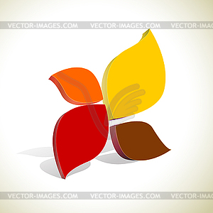 Abstract colorful shape background - vector clipart