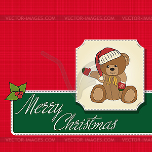 Christmas greeting card - vector clip art