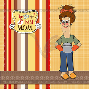 Best mom - vector image