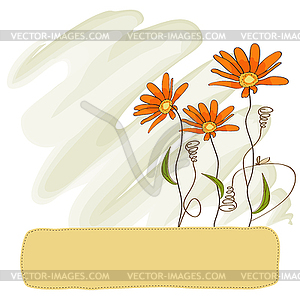 Floral background - vector clipart