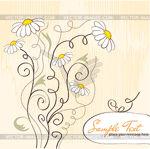 Floral background - vector clipart / vector image