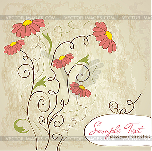 Floral background - vector clipart