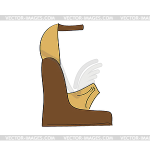 Shoes on high heel - vector clip art