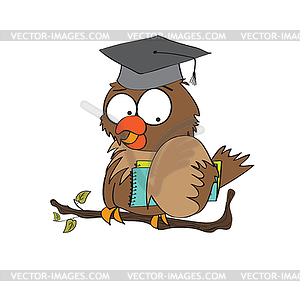 Owl Teacher format - vector clipart