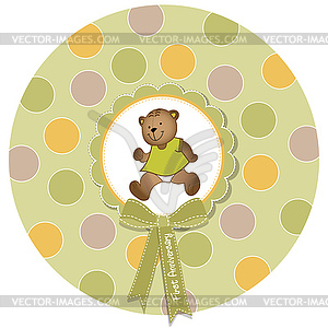 First birthday card - vector clipart