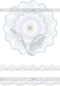 Rosette, border - royalty-free vector clipart