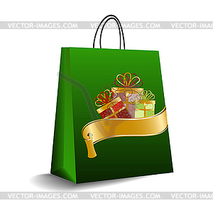 Shopping bag - vector image