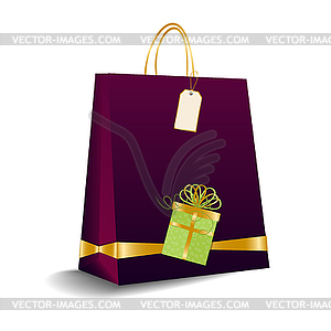 Shopping bag - vector clip art