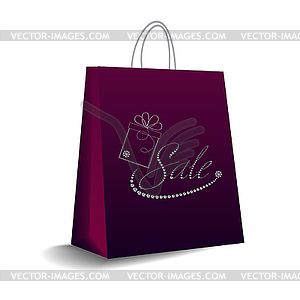 Shopping bag - vector image