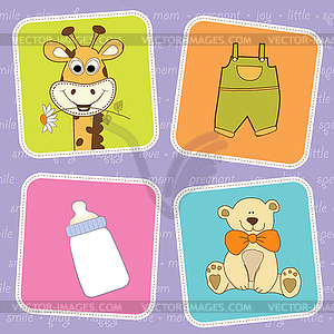 Baby shower announcement - vector image