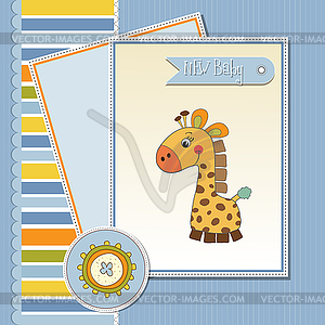 Welcome baby card - vector image