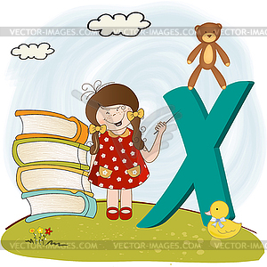 Children alphabet letters - vector image