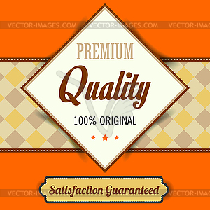Premium Quality сайт, ретро ретро дизайн - изображение векторного клипарта