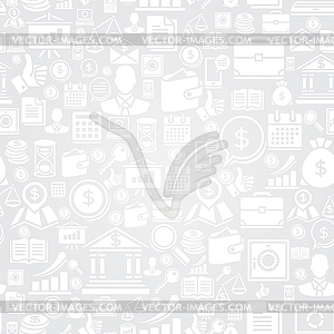 Seamless pattern of business icons - vector clip art