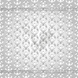 Silver chain seamless abstract pattern - vector clip art