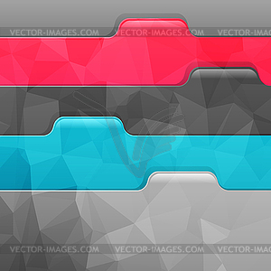 Business geometric background. Paper numbered - vector clip art